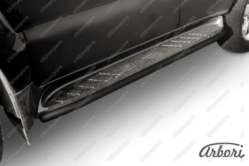 AFZDATLCP04B Защита штатного порога d42 Arbori черн. для Toyota LC Prado 2003-2009