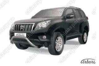 AFZDATOP06 Кенгурятник d76 низкий "мини" Arbori нерж. сталь для Toyota LC Prado 2010-2013