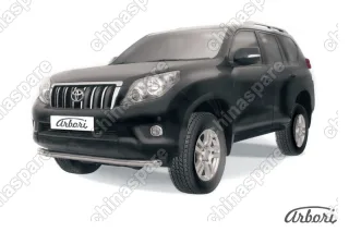 AFZDATOP08 Защита переднего бампера d76 Arbori нерж. сталь для Toyota LC Prado 2010-2013