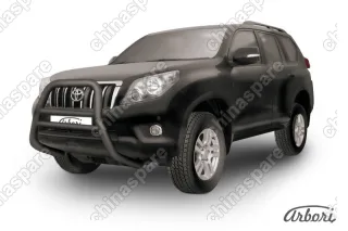AFZDATOP02B Кенгурятник d76 высокий  Arbori черн. для Toyota LC Prado 2010-2013