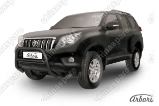 AFZDATOP04B Кенгурятник d76 низкий  Arbori черн. для Toyota LC Prado 2010-2013
