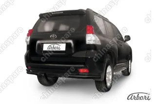 AFZDATOP22B Уголки d76+d42 двойные Arbori черн. для Toyota LC Prado 2010-2013