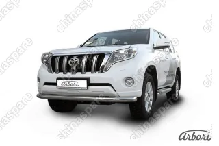 AFZDATOP1403 Защита переднего бампера d76 Arbori нерж. сталь для TOYOTA Land Cruiser Prado 2014-2017