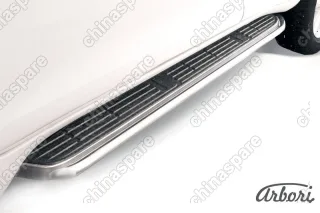 AFZDATOP1407 Защита штатного порога d42 Arbori нерж. сталь для TOYOTA Land Cruiser Prado 2014-2017