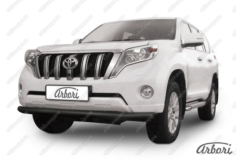 AFZDATOP1403B Защита переднего бампера d76 Arbori черн. для TOYOTA Land Cruiser Prado 2014-2017
