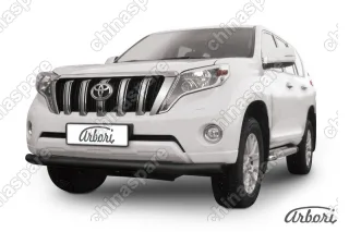 AFZDATOP1403B Защита переднего бампера d76 Arbori черн. для TOYOTA Land Cruiser Prado 2014-2017