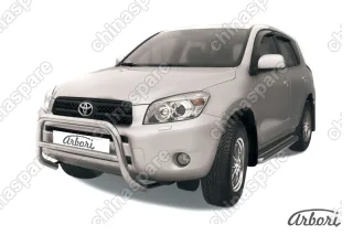 Кенгурятник d57 низкий  Arbori нерж. сталь для Toyota RAV4 2006-2010