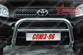 TRAV560303 Решётка передняя мини d 60 низкая "Toyota RAV-4" 2006-2009, TRAV.56.0303