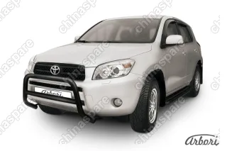 Кенгурятник d57 низкий  Arbori черн. для Toyota RAV4 2006-2010