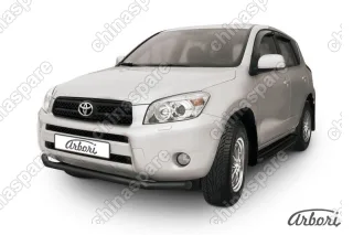Защита переднего бампера d57 Arbori черн. для Toyota RAV4 2006-2010