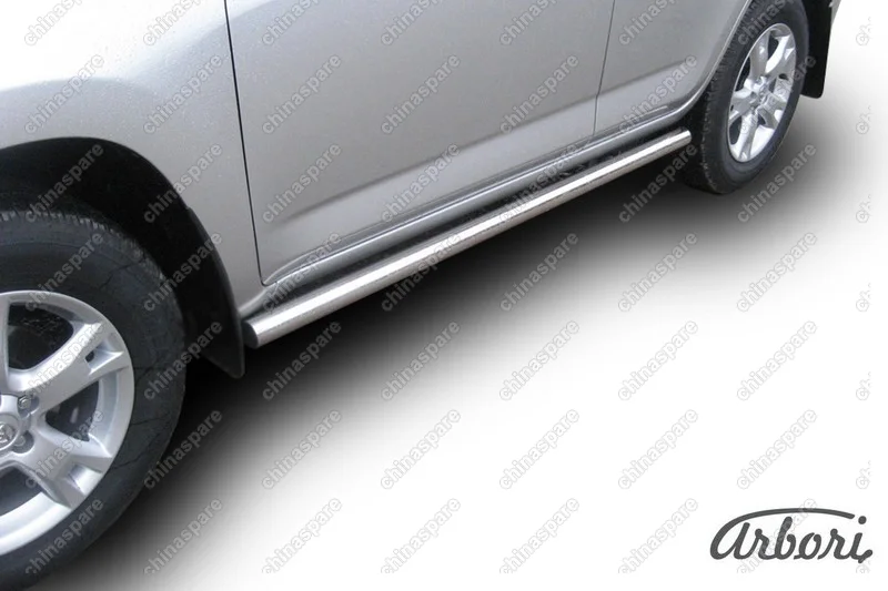 Защита порогов d57 труба Arbori нерж. сталь для Toyota RAV4 2009-2014