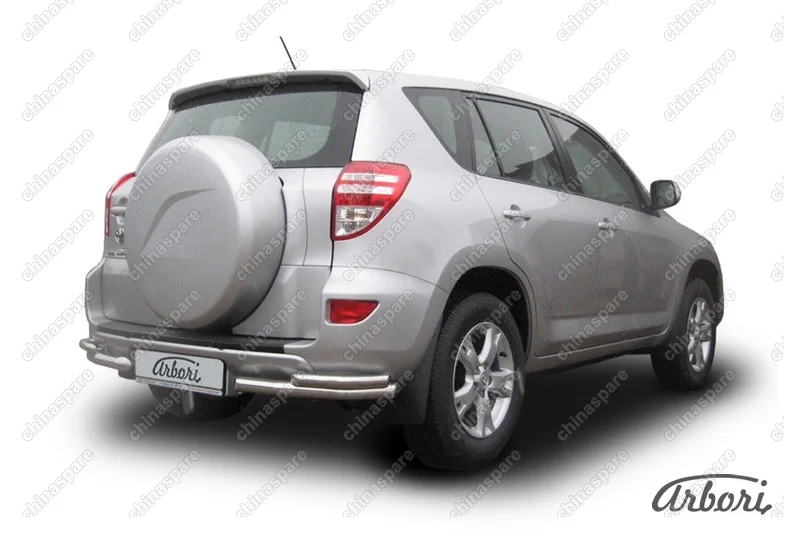 Уголки d57+d42 двойные Arbori нерж. сталь для Toyota RAV4 2009-2014