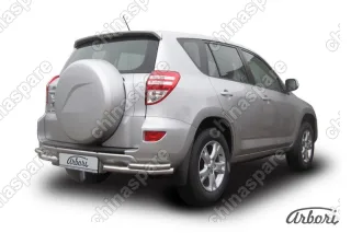 Уголки d57+d42 двойные Arbori нерж. сталь для Toyota RAV4 2009-2014