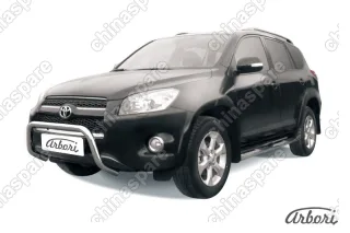 Кенгурятник d57 низкий  Arbori нерж. сталь для Toyota RAV4 Long 2009-2014