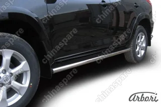 Защита порогов d76 труба Arbori нерж. сталь для Toyota RAV4 Long 2009-2014