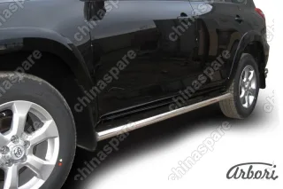 Защита порогов d57 труба Arbori нерж. сталь для Toyota RAV4 Long 2009-2014