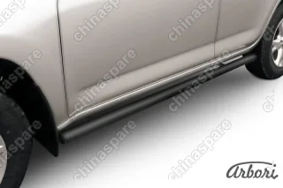 Защита порогов d57 труба Arbori черн. для Toyota RAV4 2009-2014