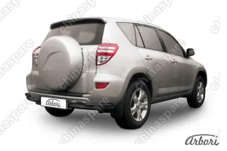 Уголки d57+d42 двойные Arbori черн. для Toyota RAV4 2009-2014