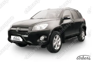 Кенгурятник d76 "мини" Arbori черн. для Toyota RAV4 Long 2009-2014