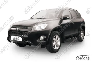 Кенгурятник d57 "мини"  Arbori черн. для Toyota RAV4 Long 2009-2014
