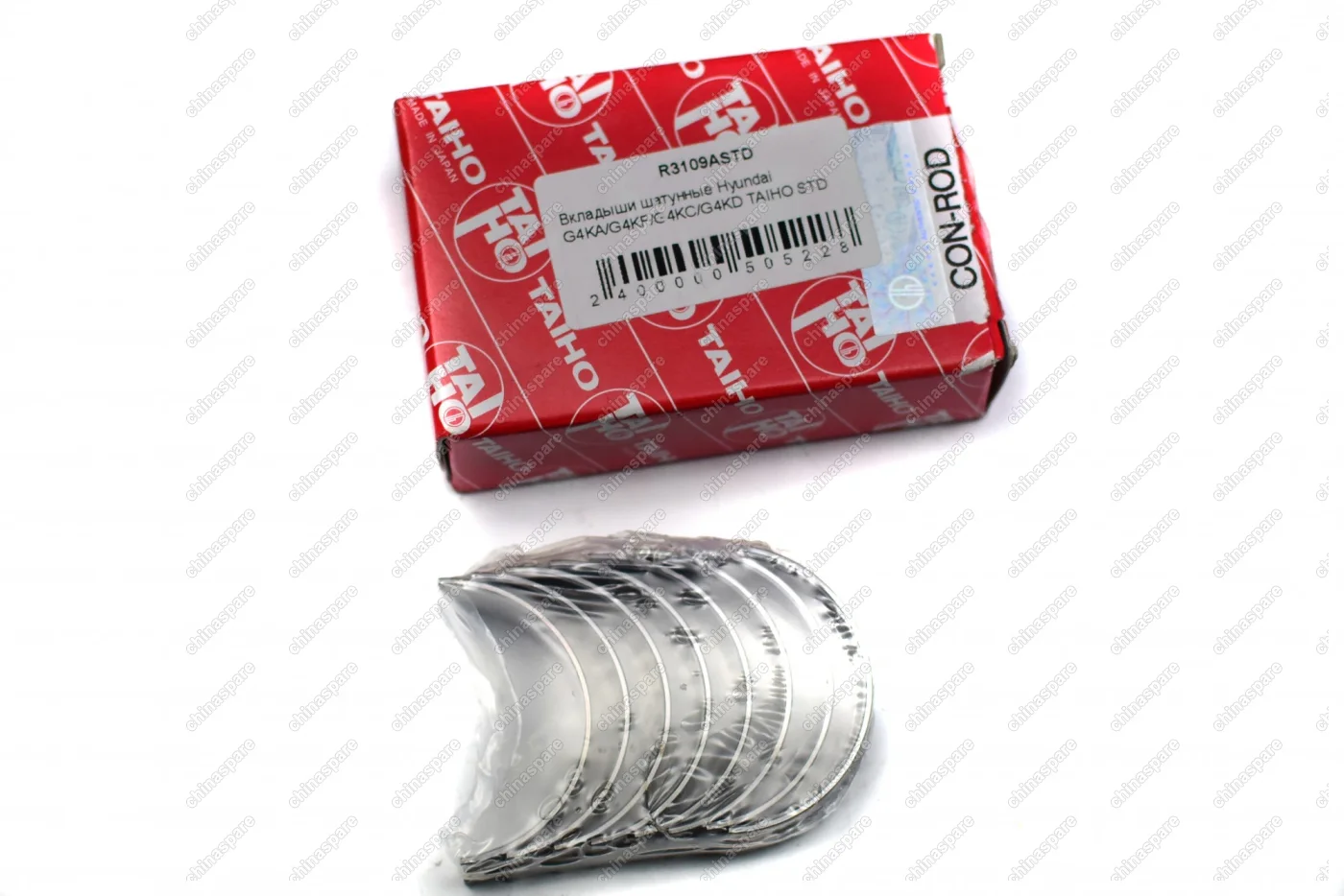 Вкладыши шатунные «Taiho» +0,00 STD Hyundai G4KA/G4KF/G4KC/G4KD Sonata V-VI, Genesis Coupe, Grandeur IV, ix35 I / Kia Carens III, Optima III, Cerato II
