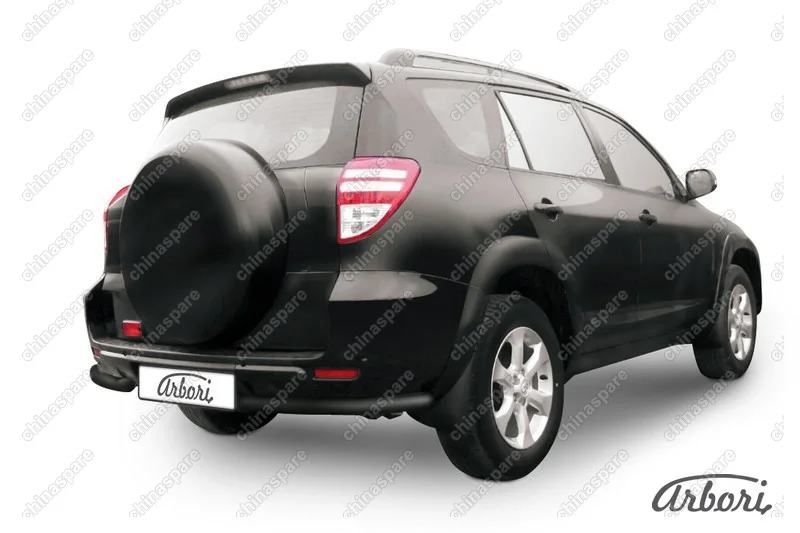 Уголки d57 Arbori черн. для Toyota RAV4 Long 2009-2014