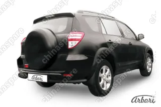 Уголки d57 Arbori черн. для Toyota RAV4 Long 2009-2014