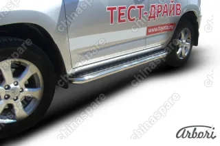 AFZDATR41010 Защита штатных порогов Arbori d57 с листом TOYOTA RAV-4 2010-2012