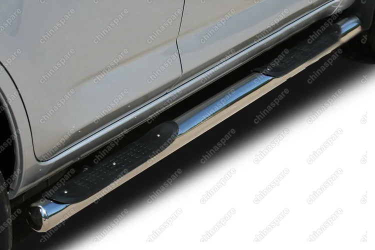 TRAV811080 Пороги труба d76 (компл 2шт) c 2-проступями Toyota RAV-4 2010-