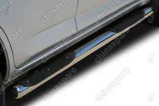TRAV811080 Пороги труба d76 (компл 2шт) c 2-проступями Toyota RAV-4 2010-