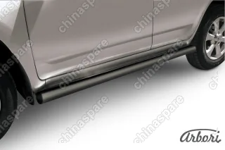 Защита порогов d76 труба Arbori черн. для Toyota RAV4 2010-2014