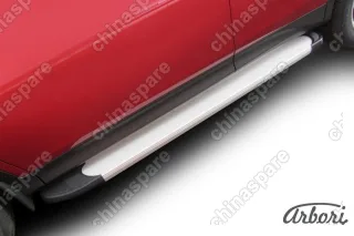 Комплект алюминиевых порогов Arbori Optima Silver 1700 для TOYOTA RAV4 2013-2015