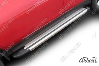 Комплект алюминиевых порогов Arbori Luxe Silver 1700 для TOYOTA RAV4 2013-2015