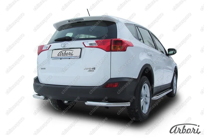 Уголки d57 Arbori нерж. сталь для TOYOTA RAV4 2013-2015