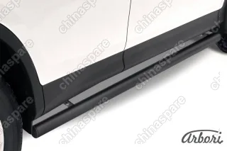 Защита порогов d76 труба Arbori черн. для TOYOTA RAV4 2013-2015