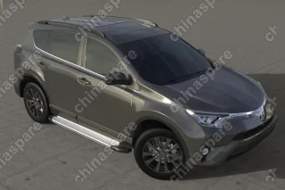 Комплект алюминиевых порогов Arbori Optima Silver 1700 для TOYOTA RAV4 2015-нв