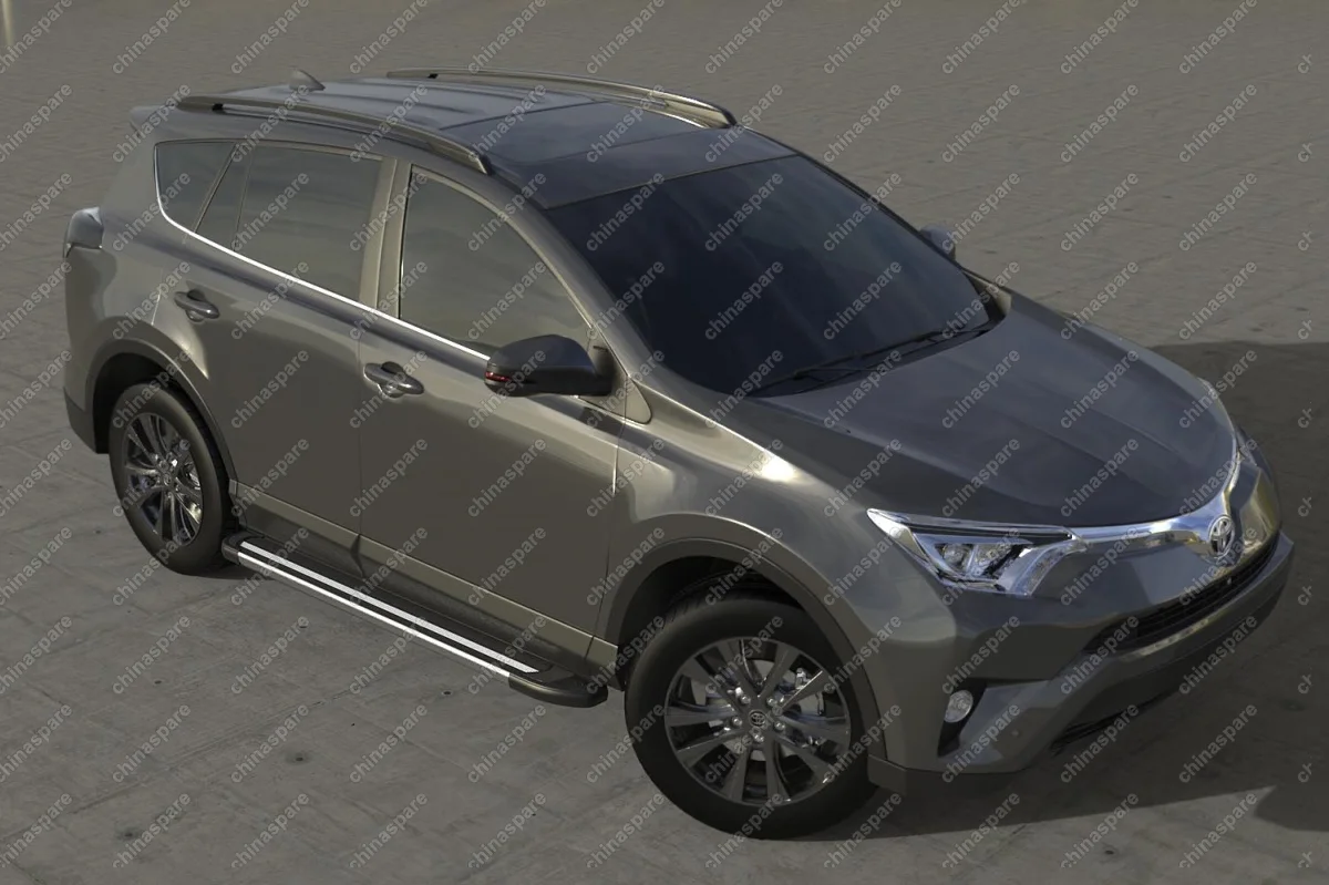 Комплект алюминиевых порогов Arbori Luxe Black 1700 для TOYOTA RAV4 2015-нв