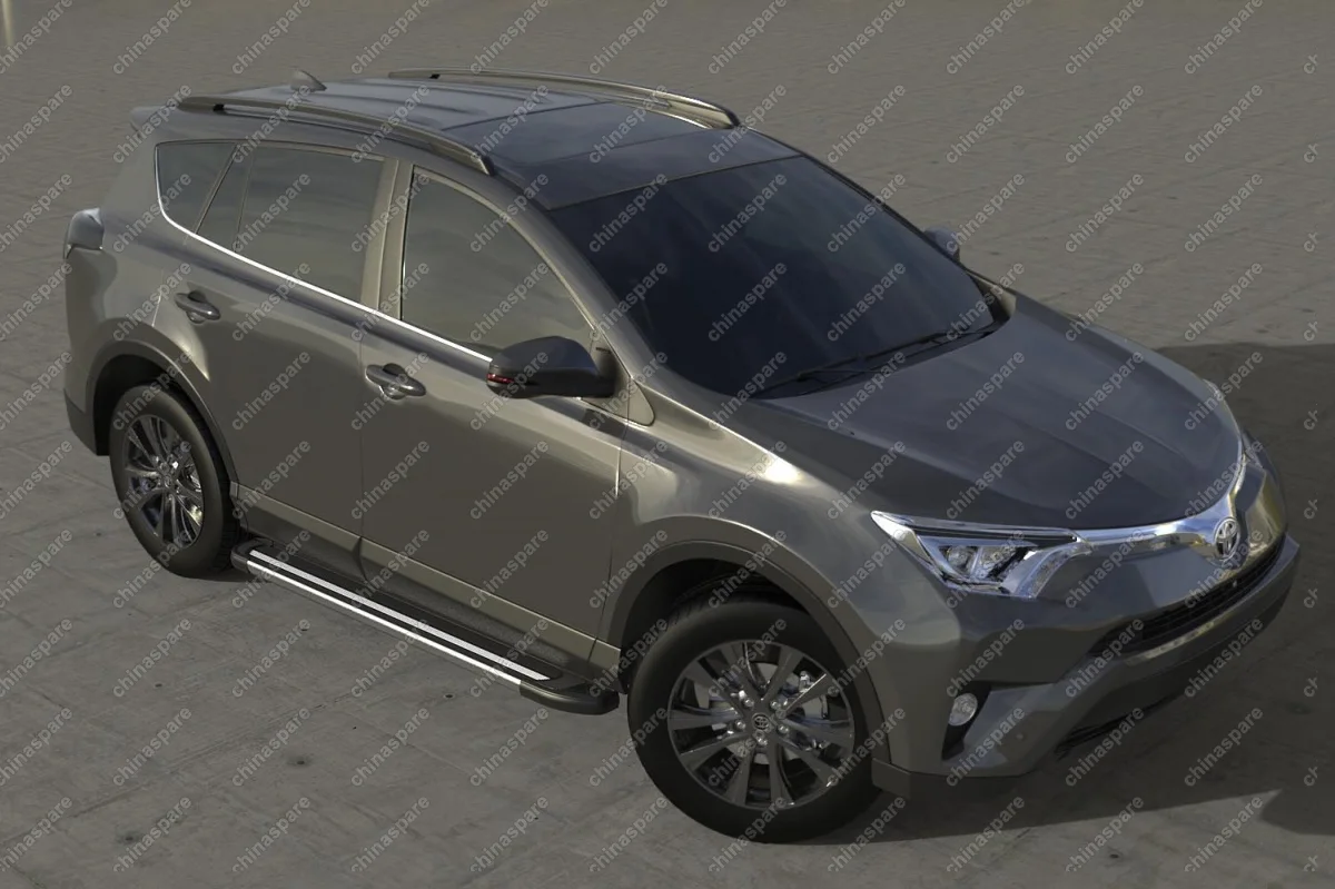 Комплект алюминиевых порогов Arbori Luxe Silver 1700 для TOYOTA RAV4 2015-нв