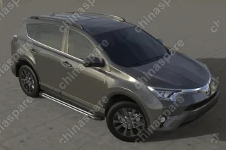 Комплект алюминиевых порогов Arbori Luxe Silver 1700 для TOYOTA RAV4 2015-нв