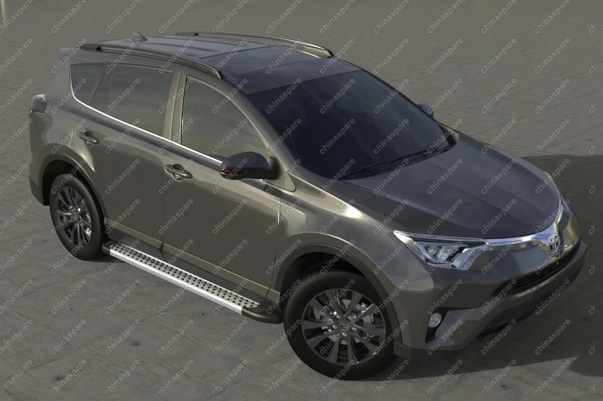 Комплект алюминиевых порогов Arbori Standart Silver 1700 для TOYOTA RAV4 2015-нв