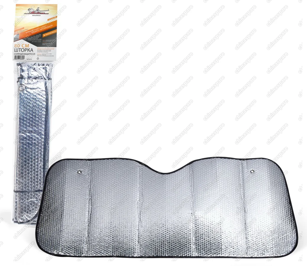 ASPS-80-03 Шторка солнцезащитная 80 см на лобовое стекло (80х145х80х135 см)