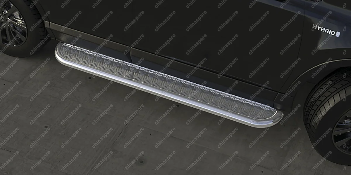 Защита порогов d57 с листом усиленная Arbori нерж. сталь для TOYOTA RAV4 2015-нв