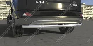 Защита заднего бампера d57 длинная Arbori нерж. сталь для TOYOTA RAV4 2015-нв