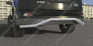 Защита заднего бампера d57 "волна" Arbori нерж. сталь для TOYOTA RAV4 2015-нв