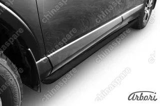 Защита порогов d57 труба Arbori черн. для TOYOTA RAV4 2015-нв