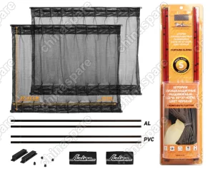 ASPS-S-05 Шторки солнцезащитные раздвижные S ДхВ: 50х37-42см.