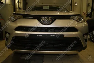 1521715151 Сетка на бампер внешняя для TOYOTA RAV 4 2015->, 4 шт., черн., 15 мм, для автомобилей с камерой