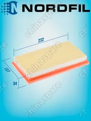 Фильтр воздушный «Nordfil» Nissan Tiida I, Note I 1,6 1,8