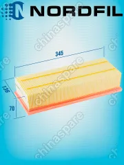 Фильтр воздушный «Nordfil» Volkswagen Tiguan (BWK,CAVA,CTHA) 1,4-2,0 TSI 2007-2018, Jetta VI 1.4-2.0 TSI, Passat VII 1,4