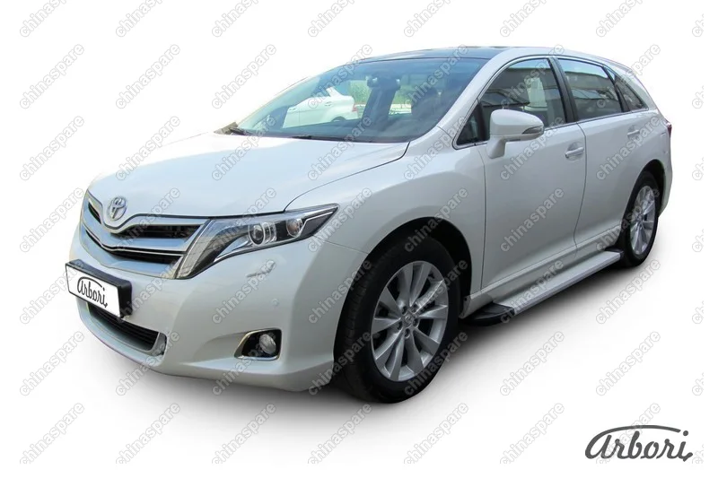 AFZDAALTVEN02 Комплект алюминиевых порогов Arbori Optima Silver 1800 для TOYOTA Venza 2012-2017